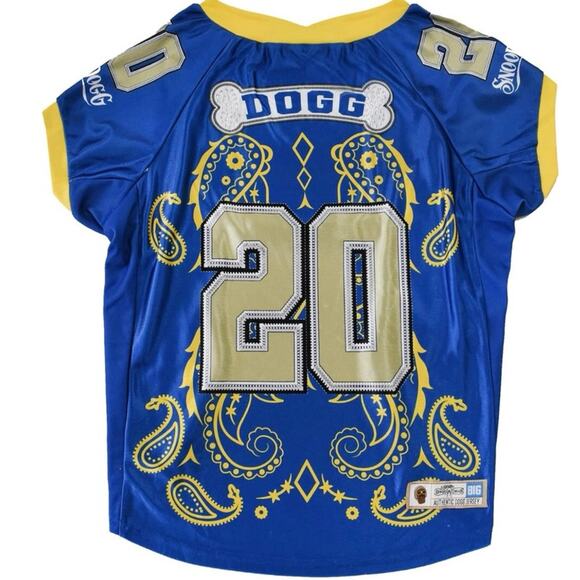 Snoop Doggie Doggs Deluxe Large Pet Jersey, Halftime NWT snoop dog pet line - Picture 1 of 7